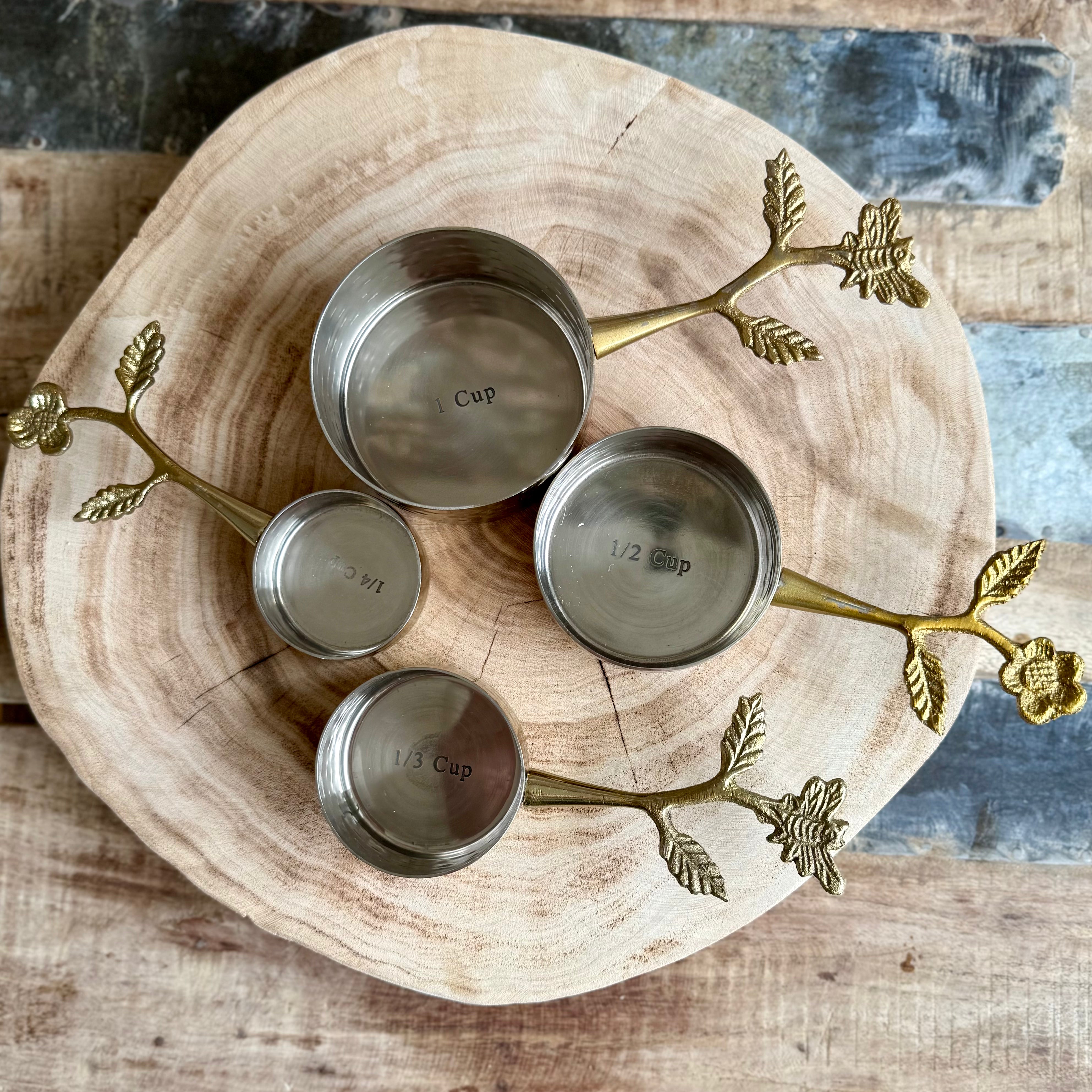 Floral Leaf Measuring Cups