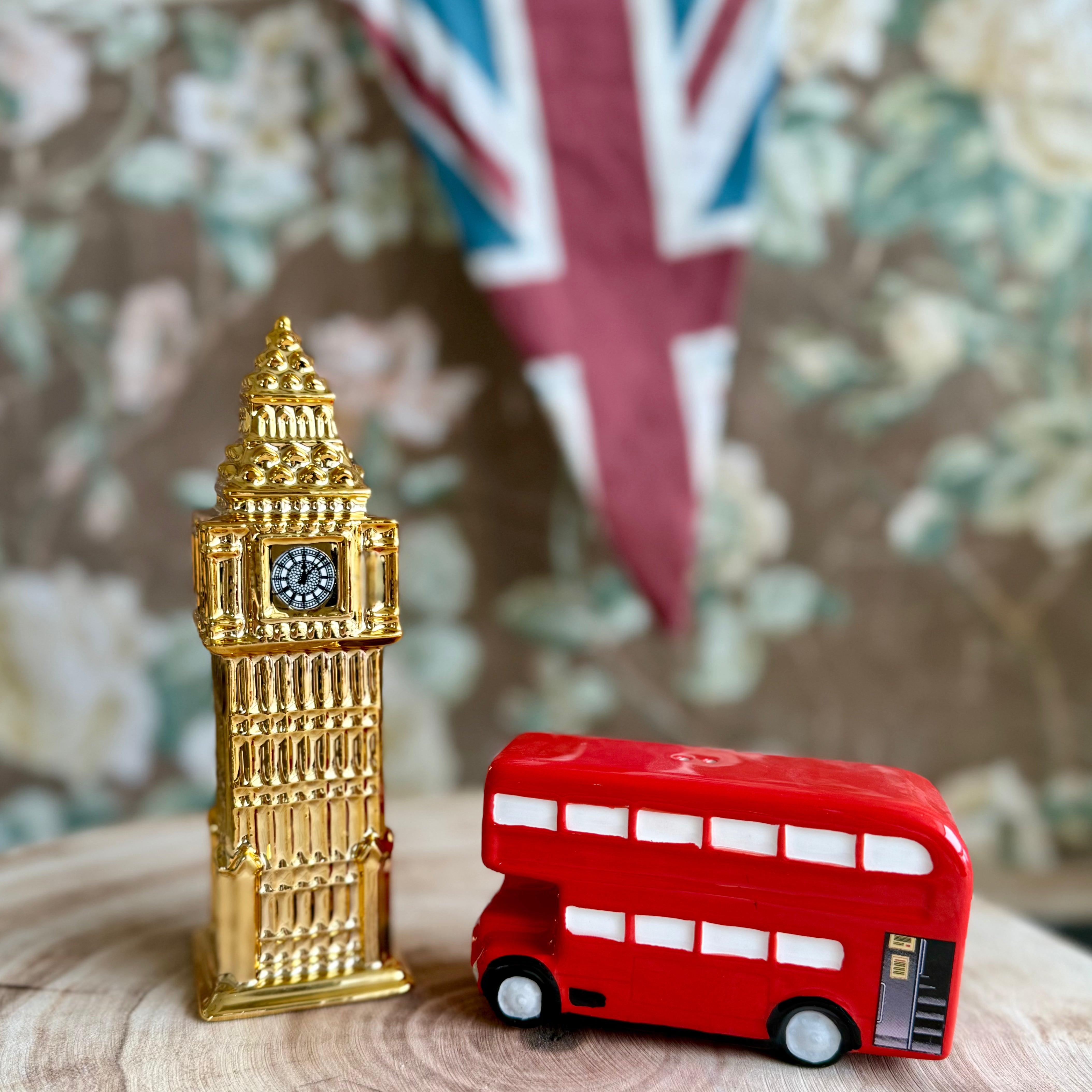 Big Ben and Double Decker Bus Salt and Pepper Set