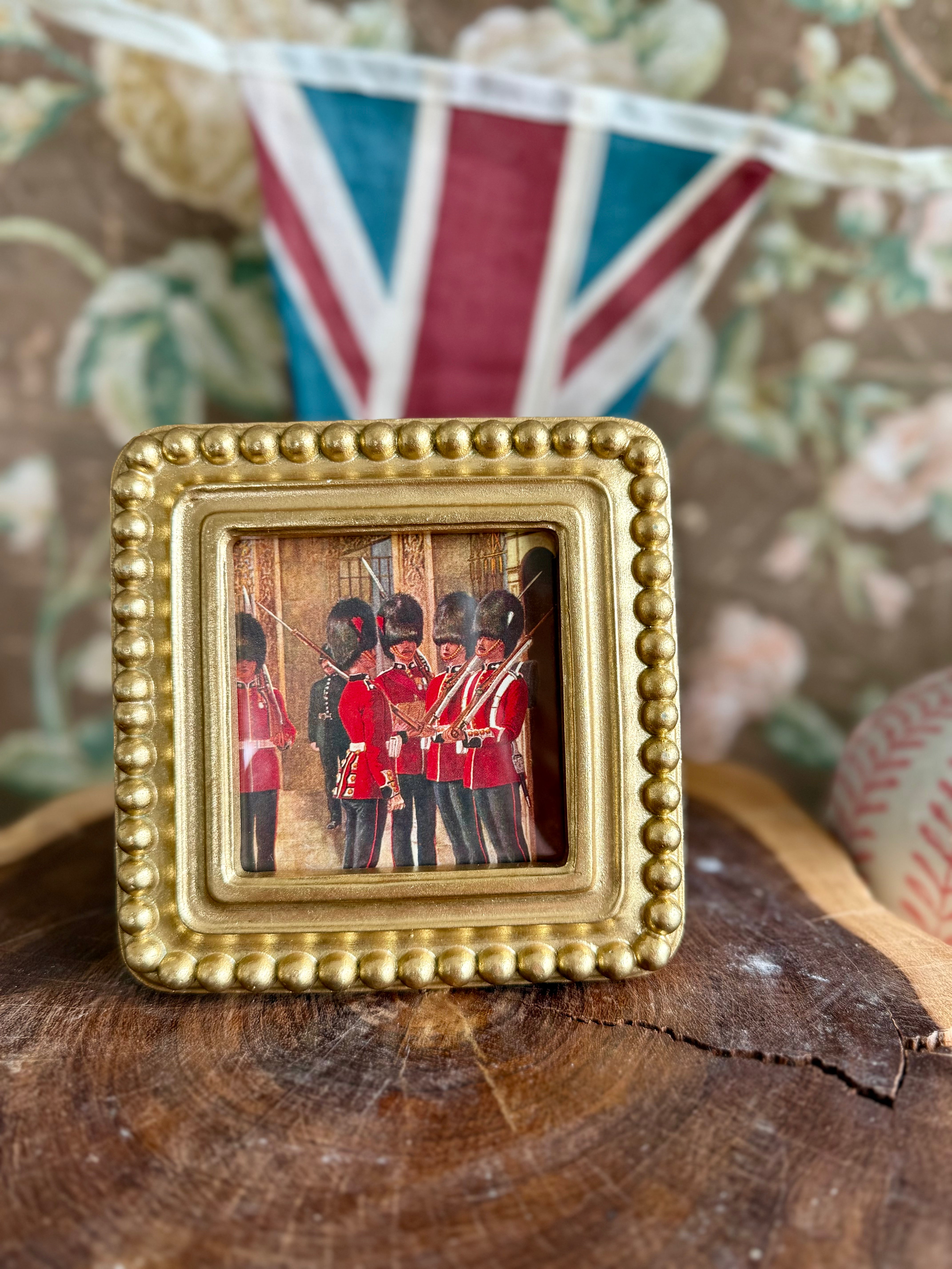 Beaded Texture Gold Photo Frame