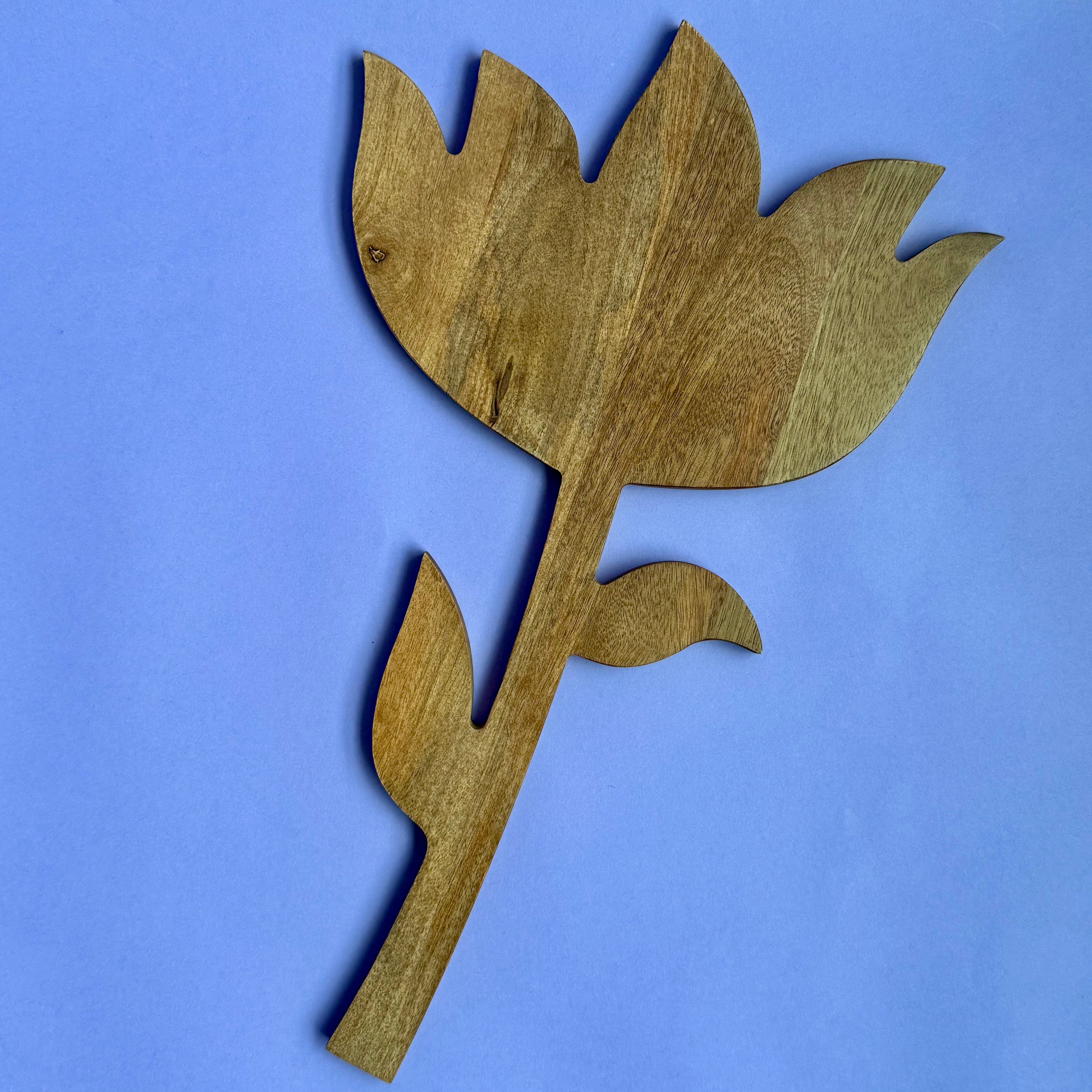 Flower Shaped Mango Wood Board