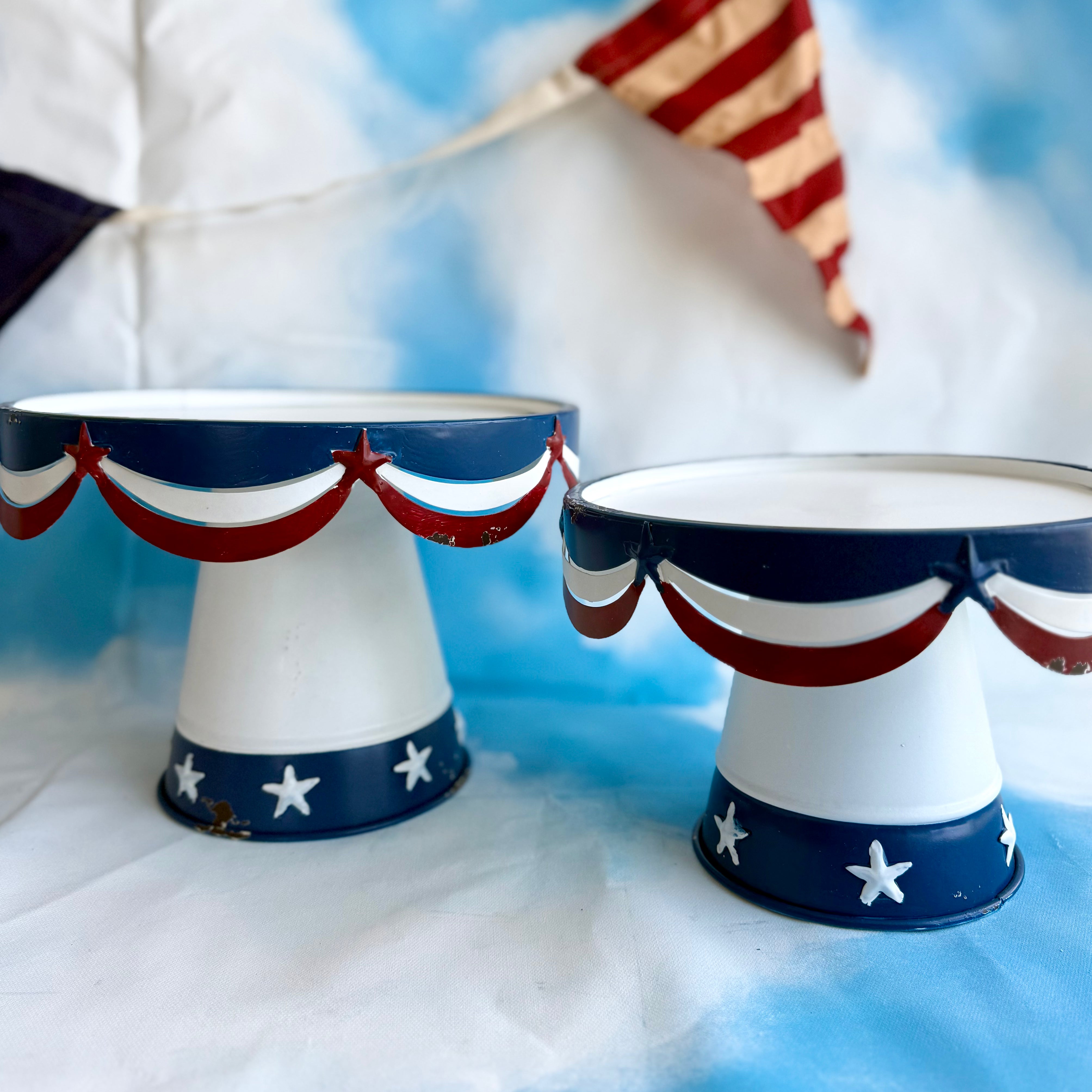 Patriotic Dessert Stands