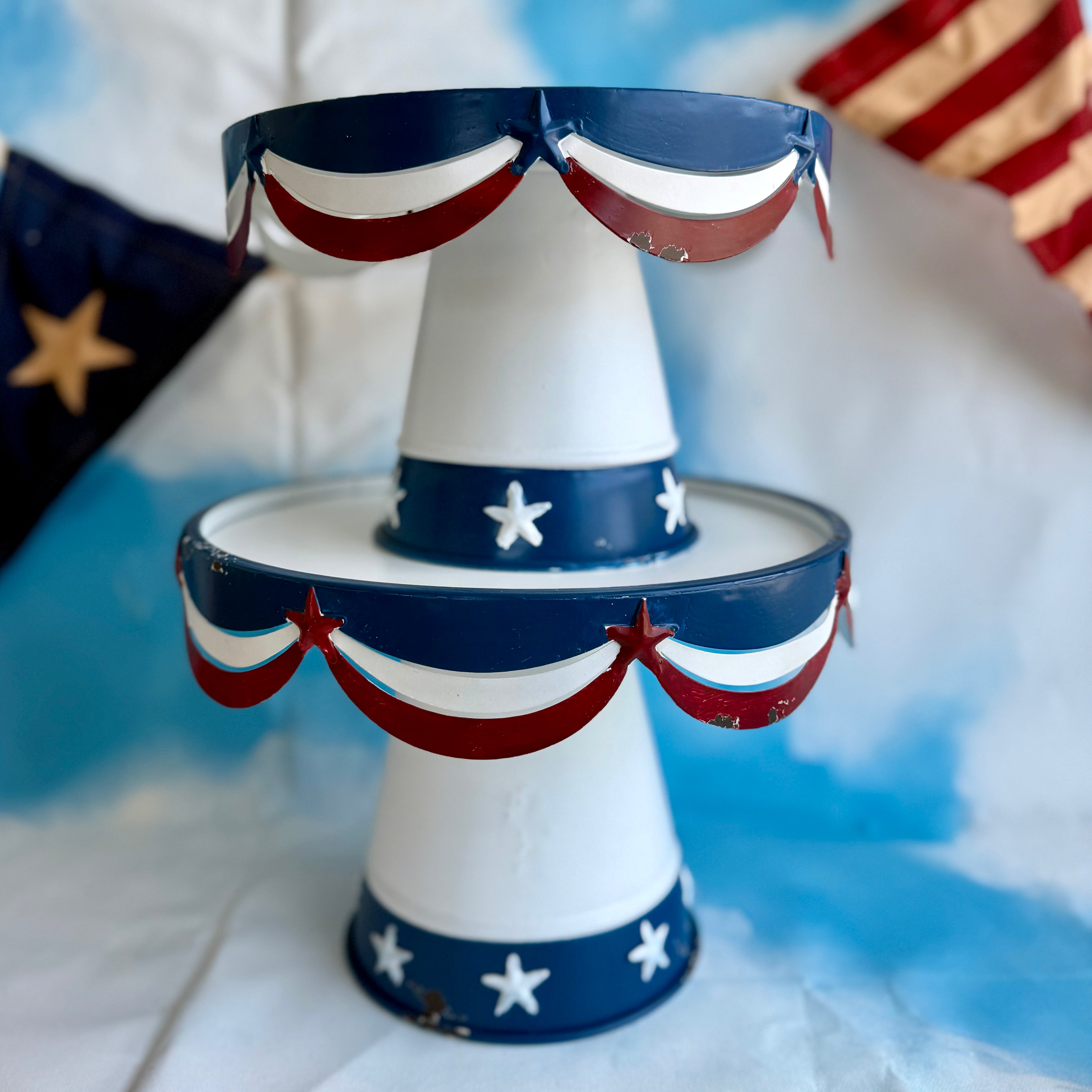 Patriotic Dessert Stands