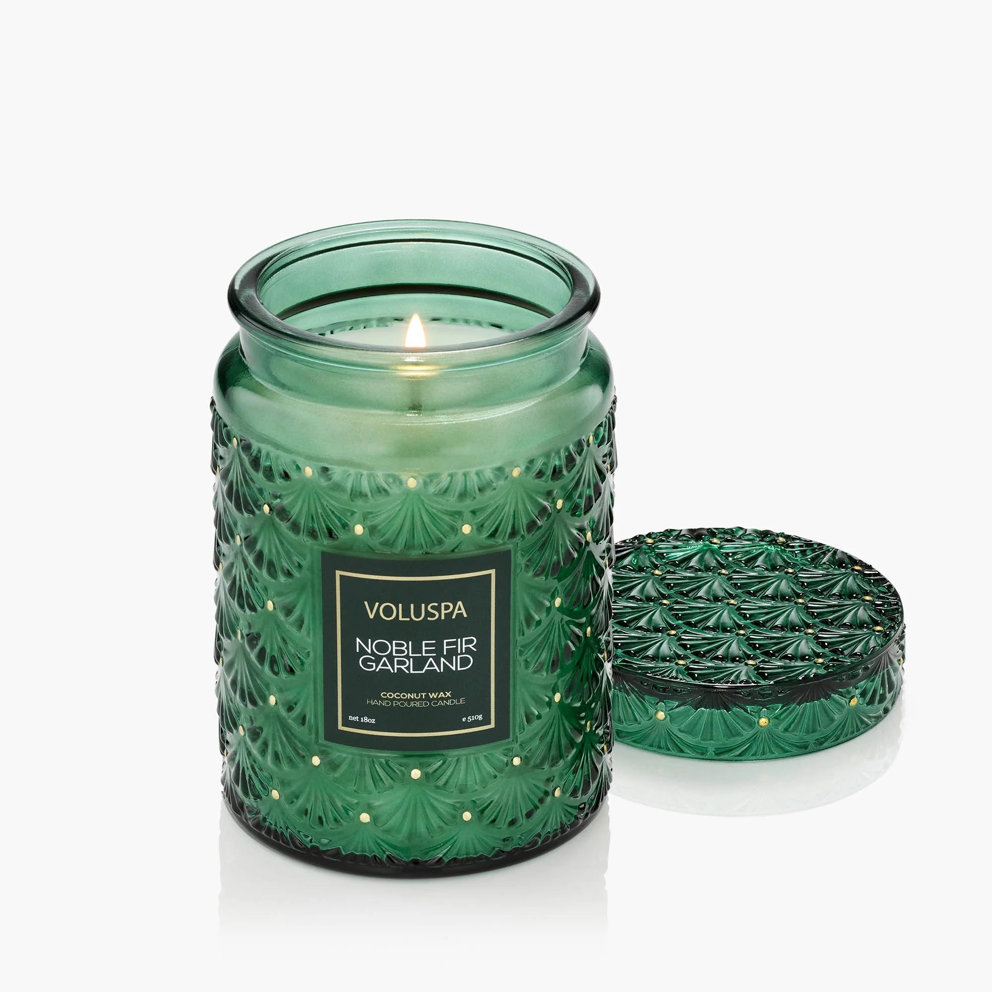 Noble Fir Garland Candle