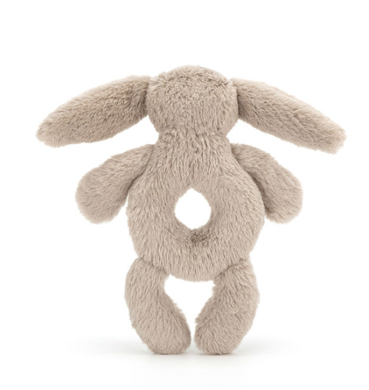 Bashful Silver Bunny Ring Rattle