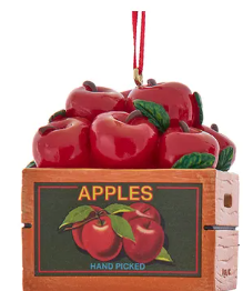 Fruit and Veggie Crate Ornaments