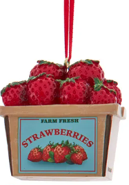 Fruit and Veggie Crate Ornaments