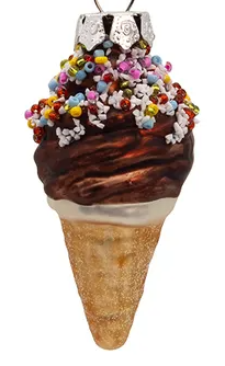 Ice Cream Glass Ornaments