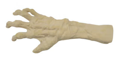 Flocked Plastic Monster Hand
