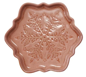 Stoneware Snowflake Plate