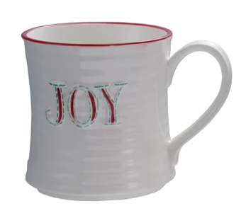 Holiday Word Stoneware Mug