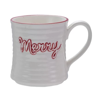 Holiday Word Stoneware Mug