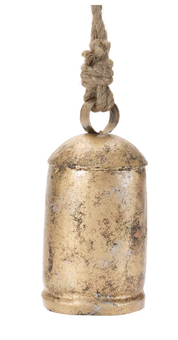 Iron and Jute Hanging Bell