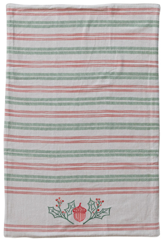 Woodland Holiday Tea Towel
