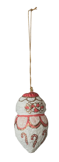 Hand-Painted Paper Mache Ornament