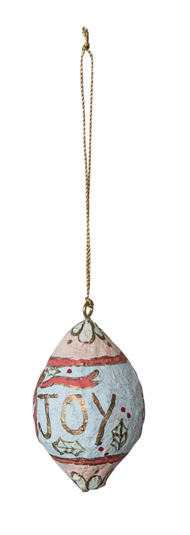 Hand-Painted Paper Mache Ornament