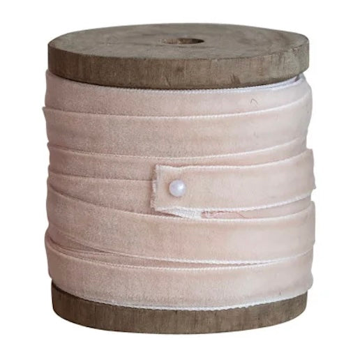Velvet Ribbon on Wood Spool