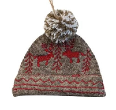 Handmade Wool Felt Hat Ornament