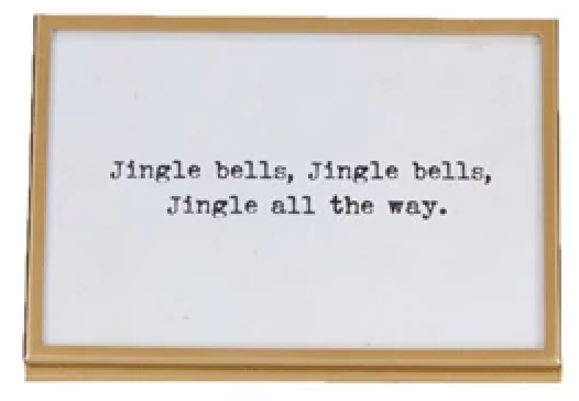 Metal & Glass Frame with Easel & Saying