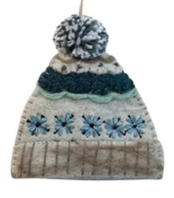 Handmade Wool Felt Hat Ornament