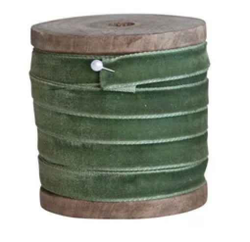 Velvet Ribbon on Wood Spool