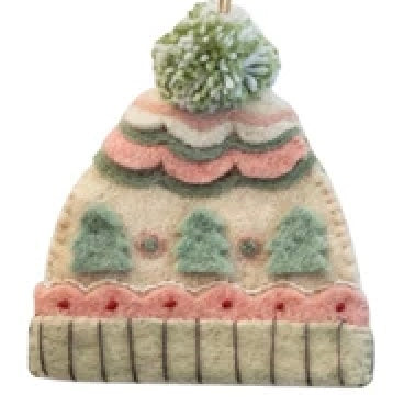 Handmade Wool Felt Hat Ornament