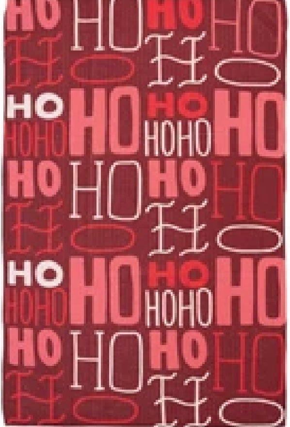 Printed Recycled Microfiber Tea Towel with Holiday Pattern