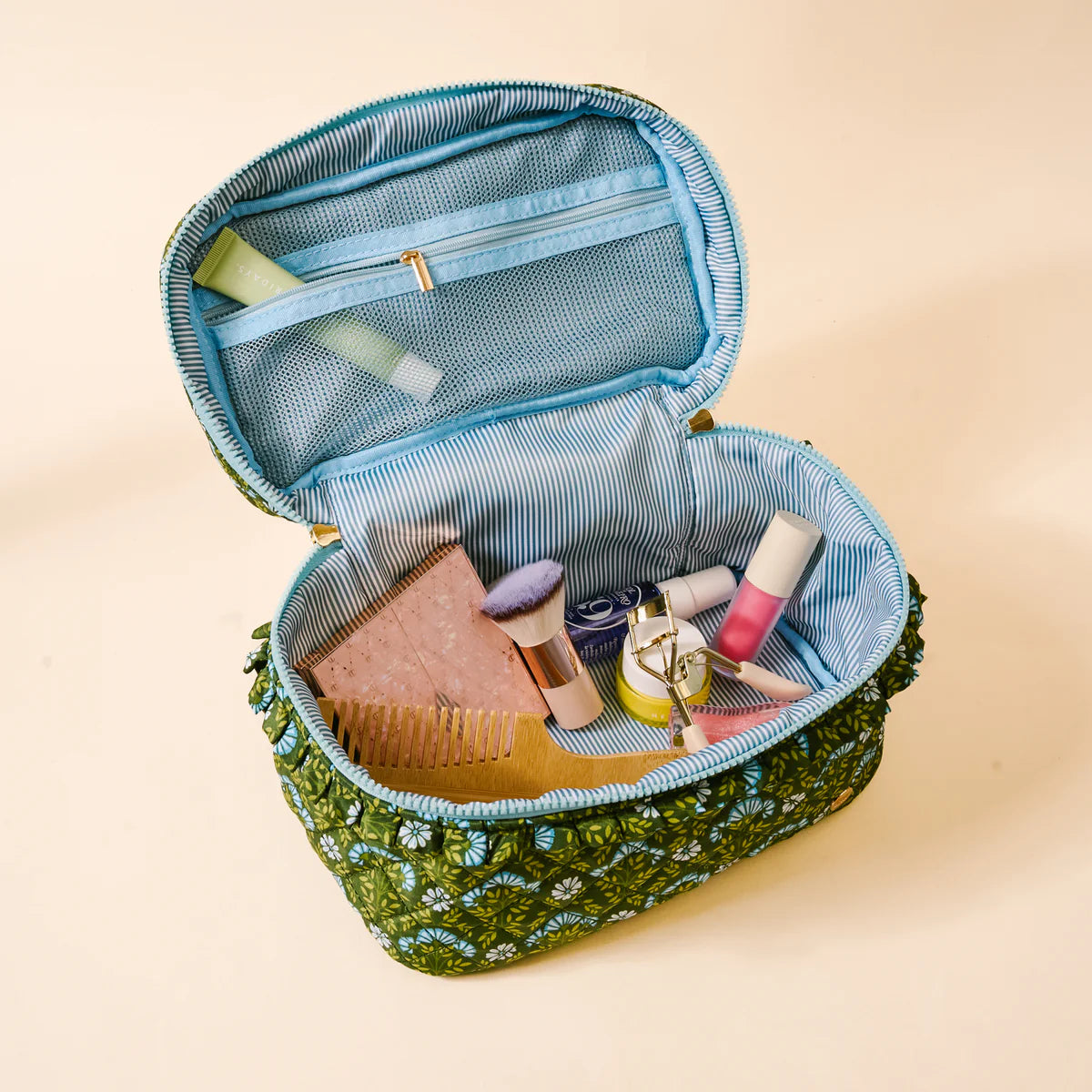 Glam & Go Quilted Cosmetic Bag