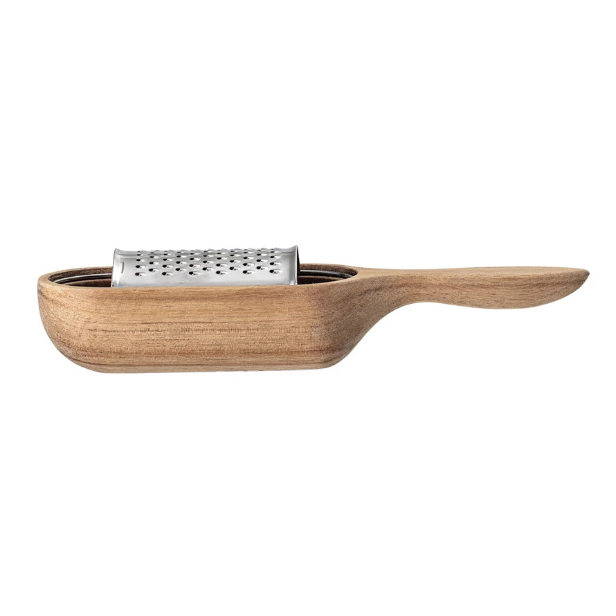 Wood & Stainless Steel Cheese Grater