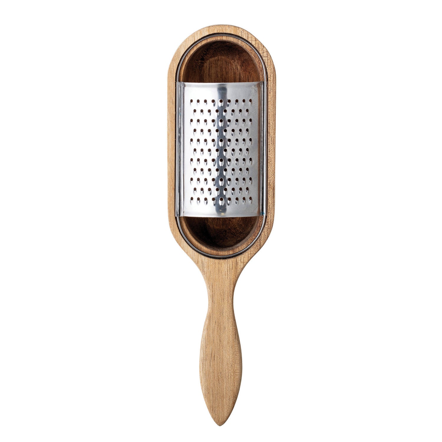 Wood & Stainless Steel Cheese Grater