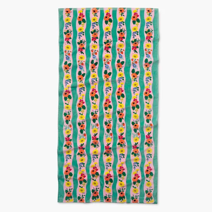 Climbing Roses Beach Towel