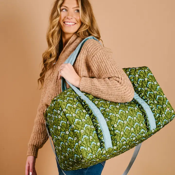 On-The-Go Quilted Weekender Bag