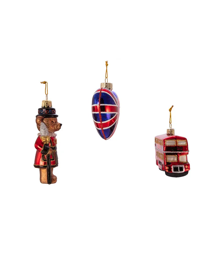 Glass British Ornament