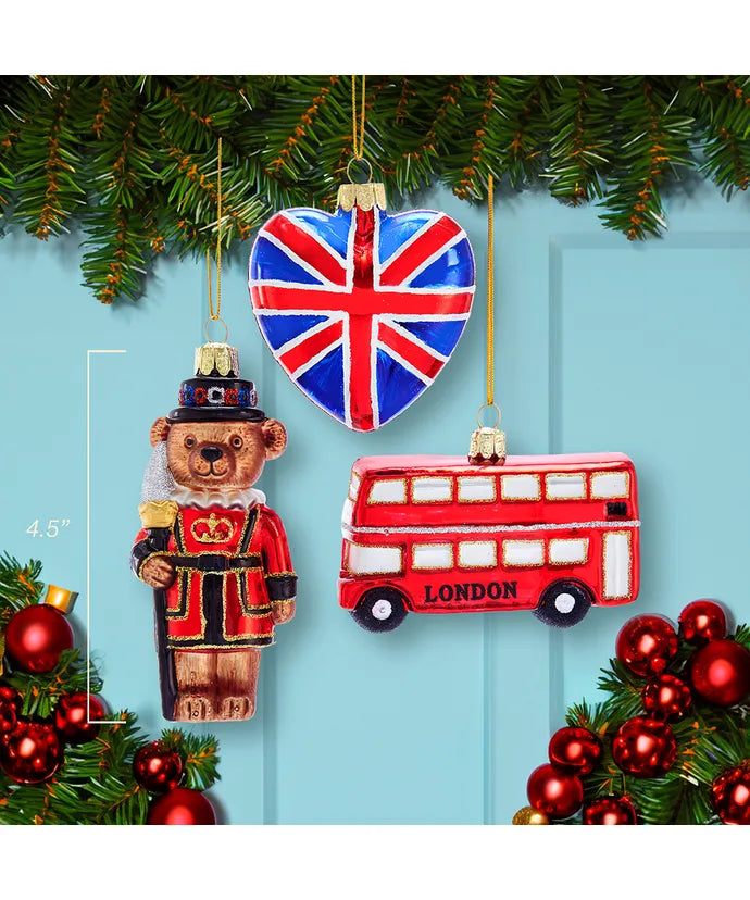 Glass British Ornament