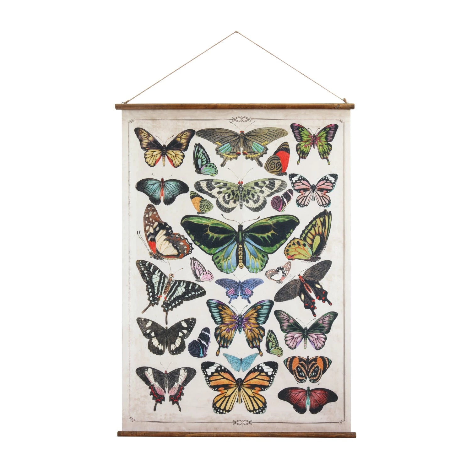 Butterflies Scroll Decor