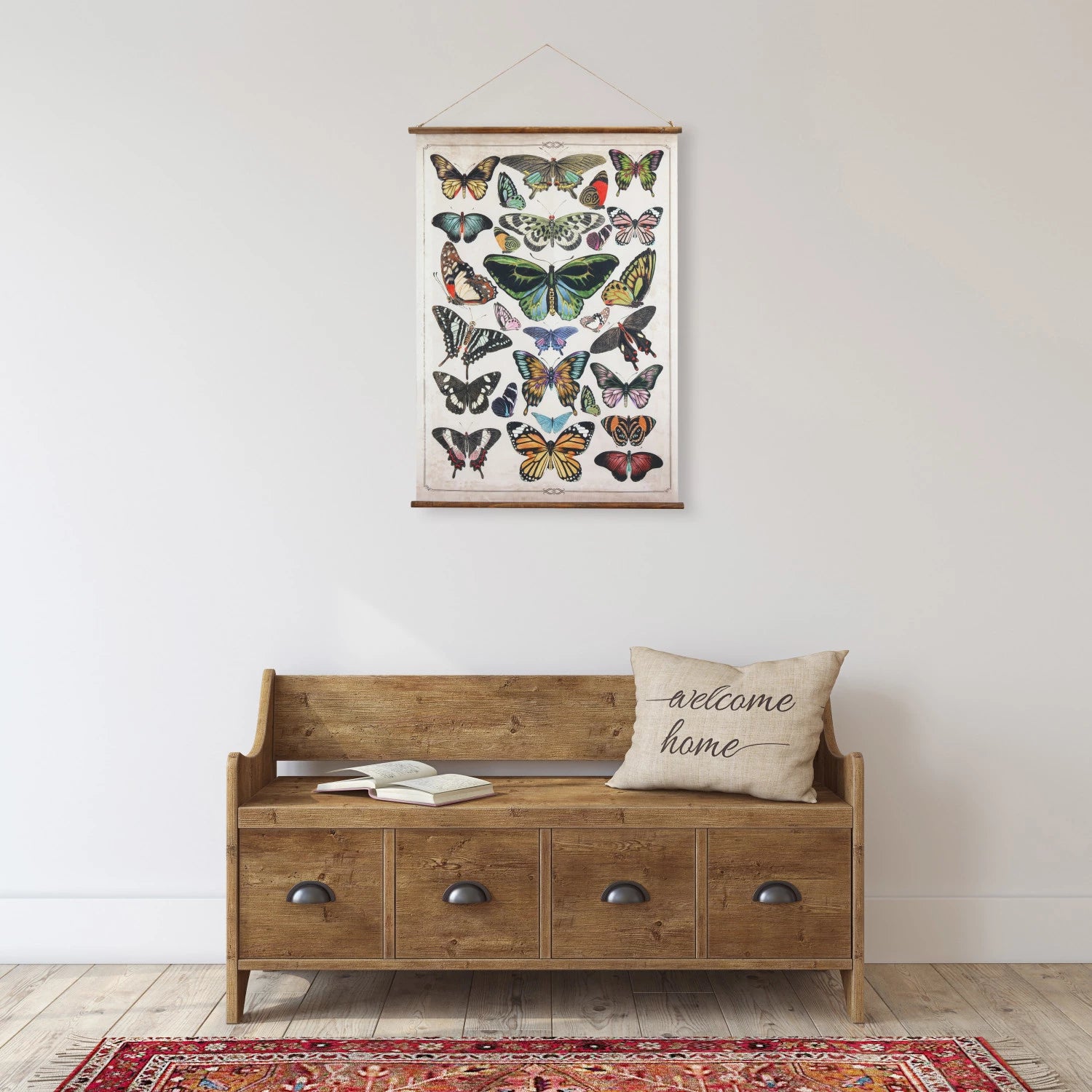 Butterflies Scroll Decor