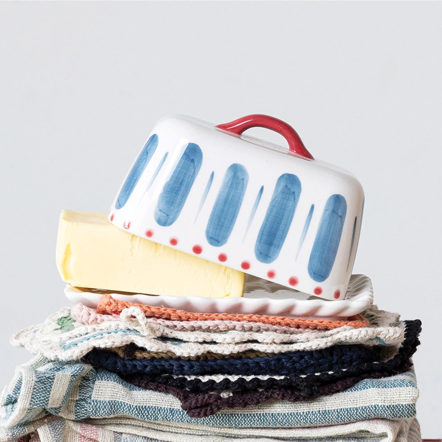 Scalloped Butter Dish