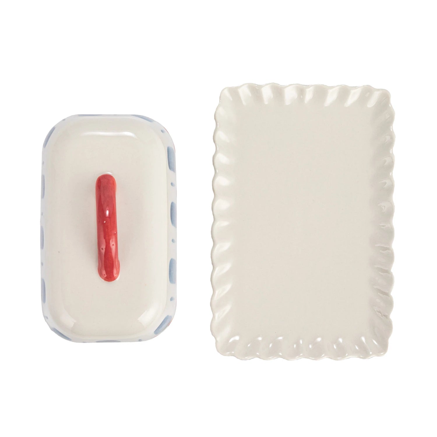 Scalloped Butter Dish
