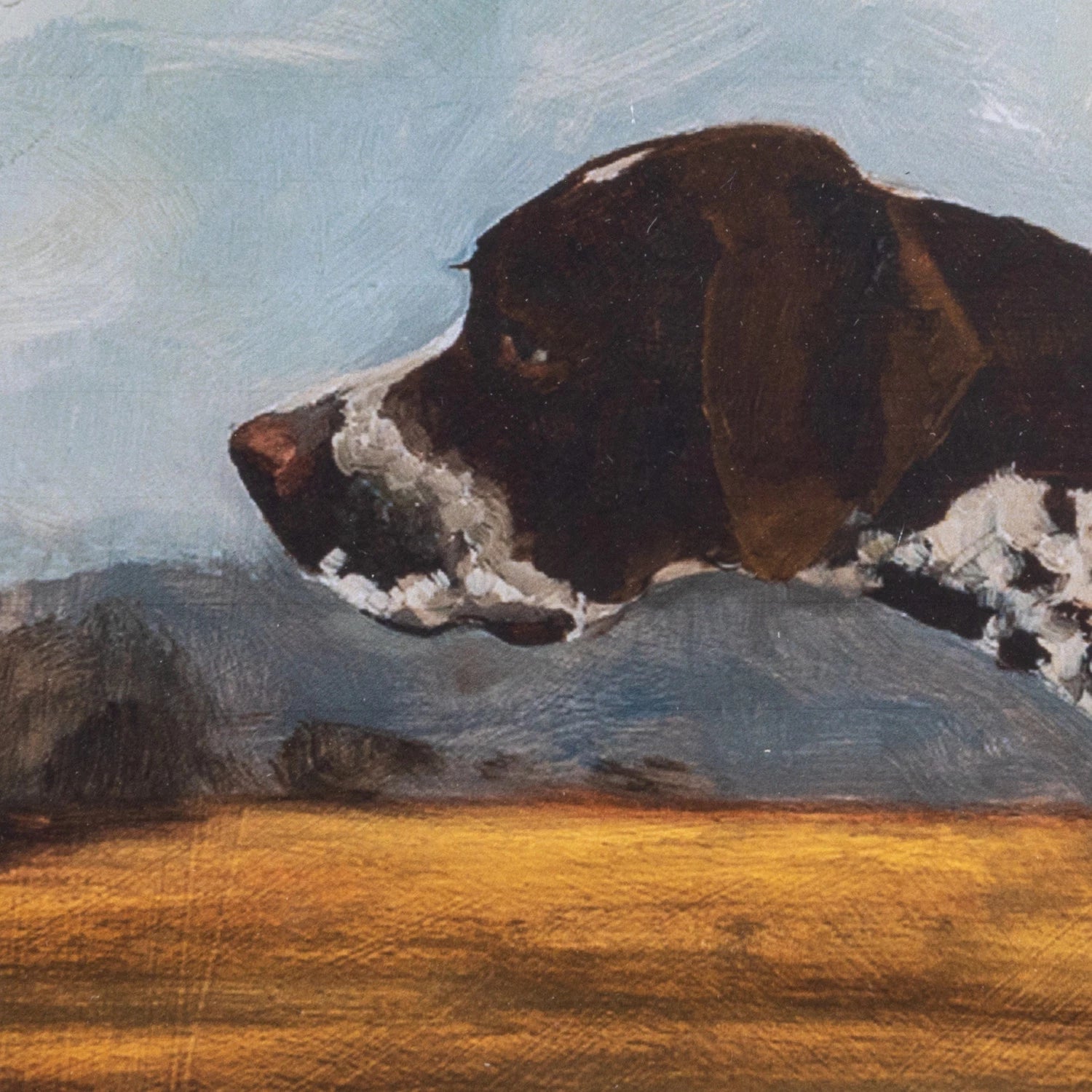 Pointer Dog Image Framed Wall Decor