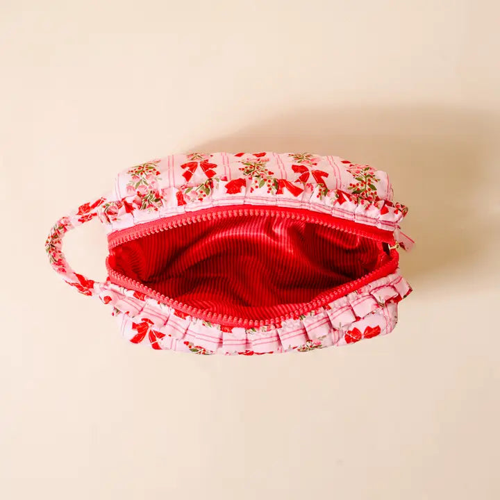Essentials Quilted Cosmetic Pouch