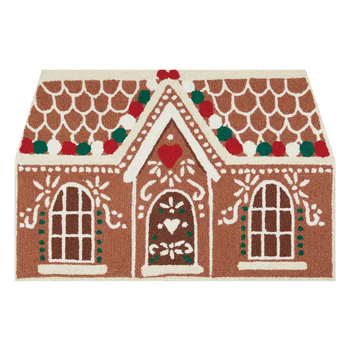 Gingerbread House Hook Rug