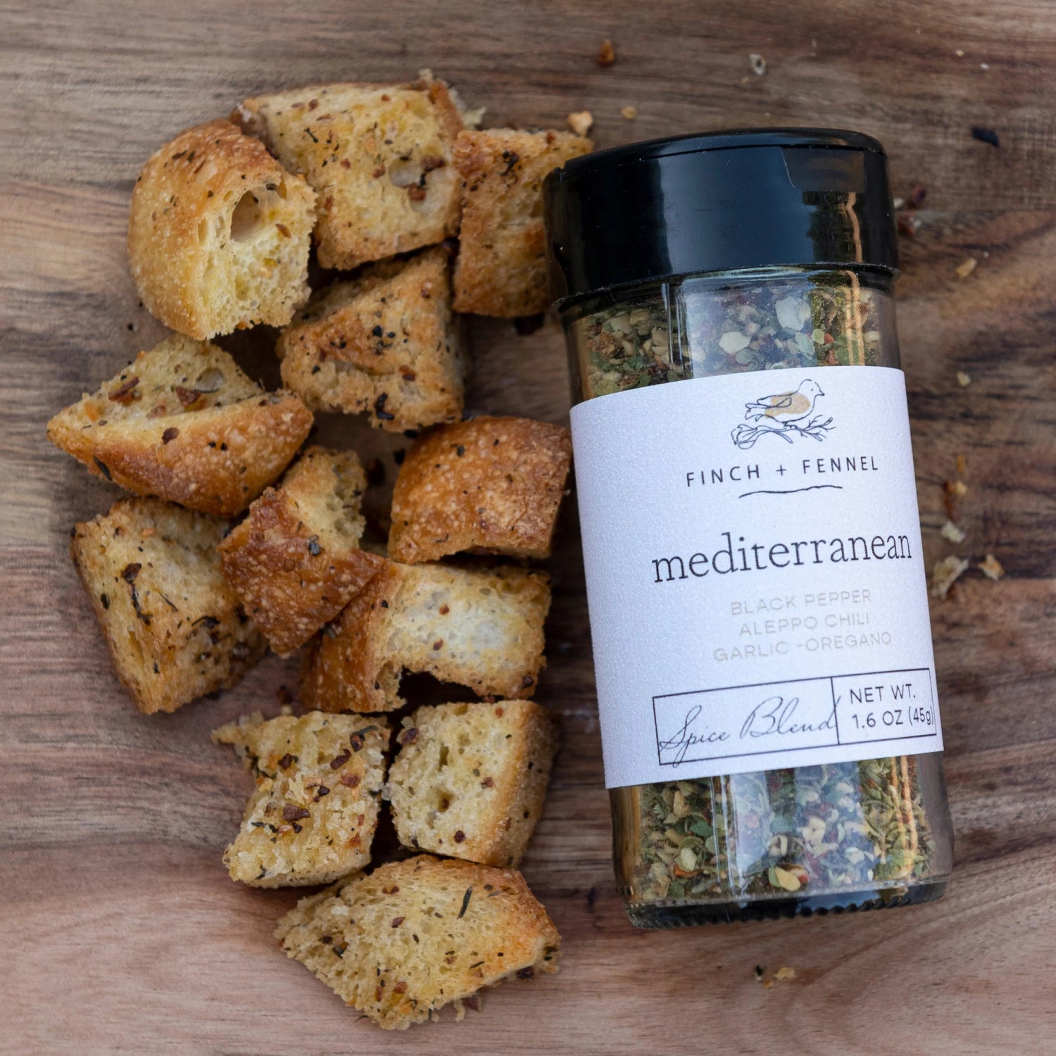 Product shoot of Mediterranean spice blend
