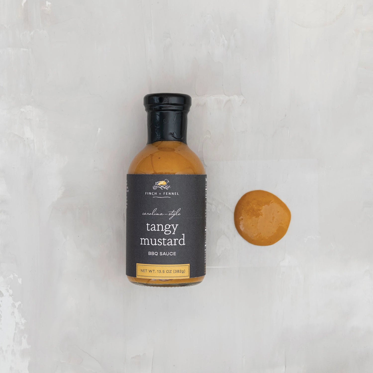 Product shoot of tangy mustard sauce.