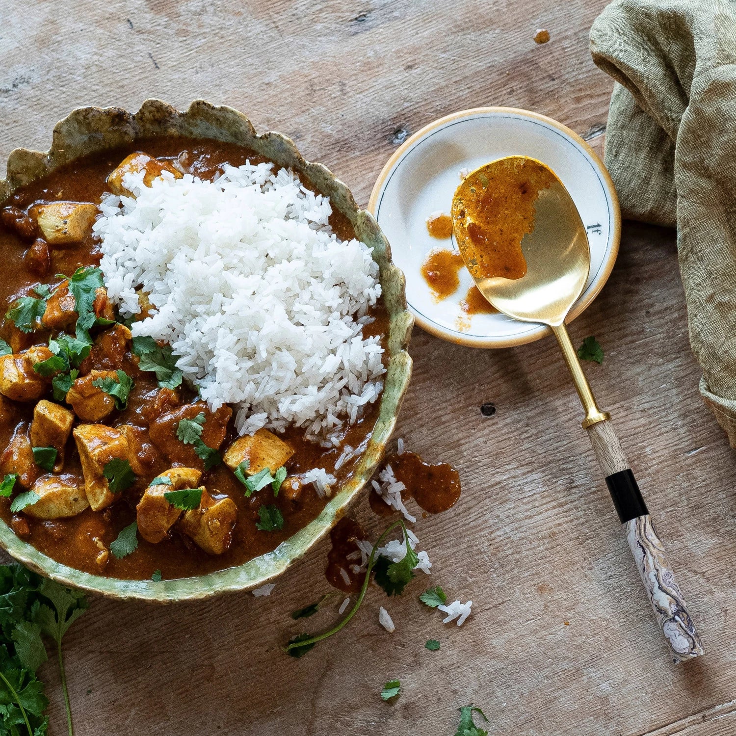 Product shoot of tikka masala