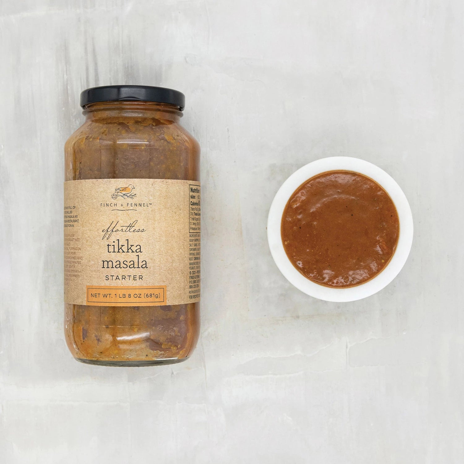 Product shoot of tikka masala