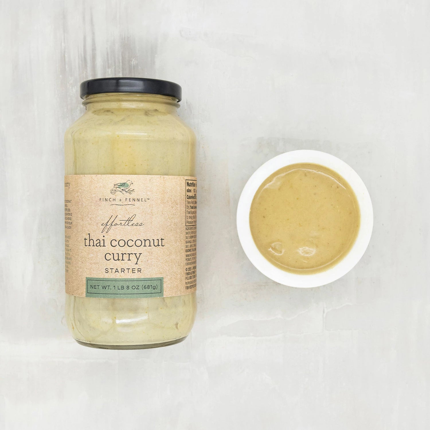 Product shoot of thai coconut curry