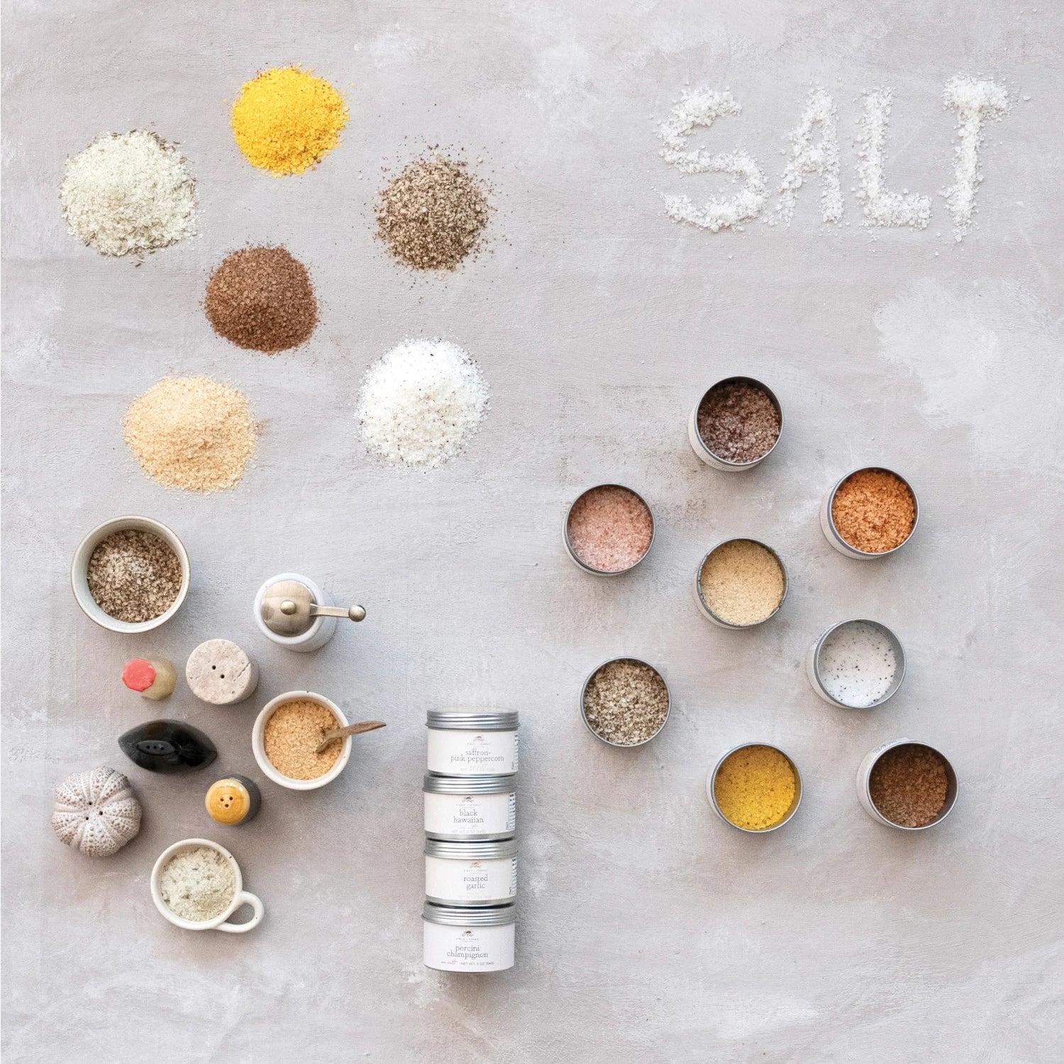 Product shoot of black Hawaiian salt