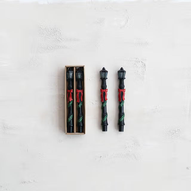 Unscented Winter Taper Candles