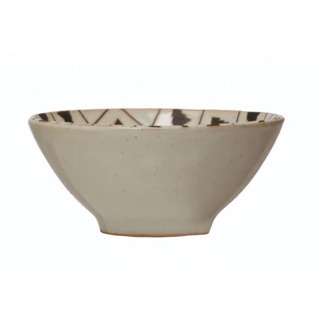 Tree Pattern Reactive Glaze Bowl