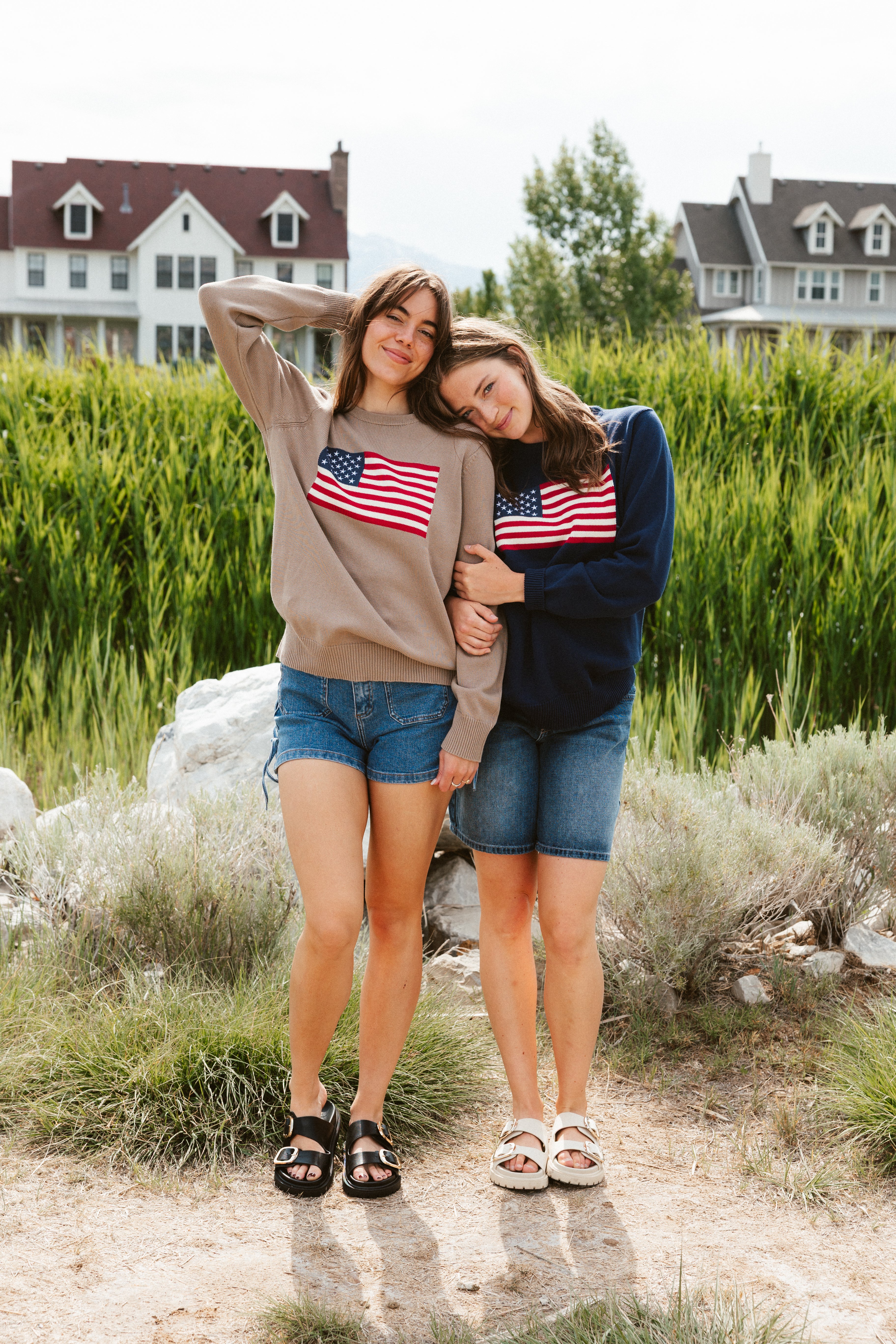 American Flag Crewneck