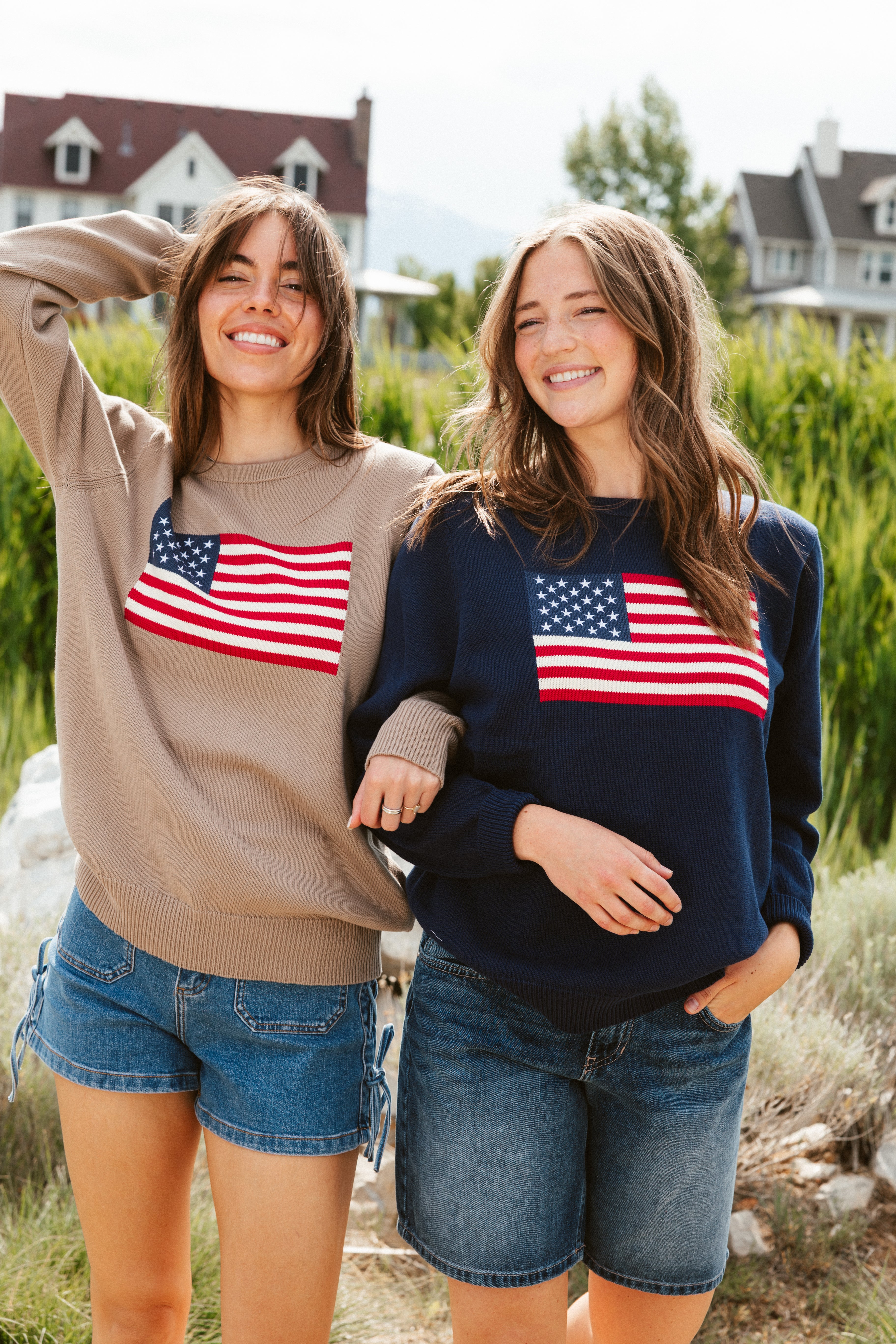 American Flag Crewneck